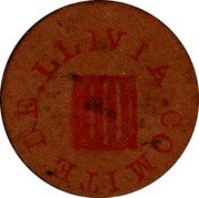 Spain 1 Peseta (Llivia) COMITE DE LLIVIA coin reverse Spain 1 Peseta (Llivia) COMITE DE LLIVIA coin reverse