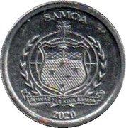 Samoa 1 Sene (Cardinal myzomela) SAMOA FA'AVAE I LE ATUA SAMOA 2020 coin obverse Samoa 1 Sene (Cardinal myzomela) SAMOA FA'AVAE I LE ATUA SAMOA 2020 coin obverse