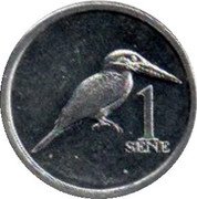 Samoa 1 Sene (Flat-Billed Kingfisher) 1 SENE coin reverse Samoa 1 Sene (Flat-Billed Kingfisher) 1 SENE coin reverse
