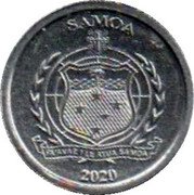 Samoa 1 Sene (Samoan Triller) SAMOA FA'AVAE I LE ATUA SAMOA 2020 coin obverse Samoa 1 Sene (Samoan Triller) SAMOA FA'AVAE I LE ATUA SAMOA 2020 coin obverse