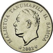 Samoa 10 Sene Taro Leaves 2002 KM# 132 MALIETOA TANUMAFILI II SAMOA HP 2006 coin obverse Samoa 10 Sene Taro Leaves 2002 KM# 132 MALIETOA TANUMAFILI II SAMOA HP 2006 coin obverse