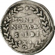 Italy 10 Soldi ND (1636-1670)  Bozzolo/ Principality Standard Coinage MONETA NOV.A DA SOLDI coin reverse Italy 10 Soldi ND (1636-1670)  Bozzolo/ Principality Standard Coinage MONETA NOV.A DA SOLDI coin reverse