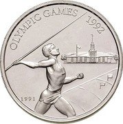 Samoa 10 Tala Tanumafili II XXV Summer Olympics - Javelin Thrower 1991 Proof KM# 85 OLYMPIC GAMES 1992 1991 coin reverse Samoa 10 Tala Tanumafili II XXV Summer Olympics - Javelin Thrower 1991 Proof KM# 85 OLYMPIC GAMES 1992 1991 coin reverse