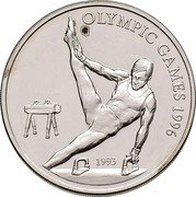 Samoa 10 Tala Olympic Games - Men's pommel horse 1993 Proof KM# 97 OLYMPIC GAMES 1996 1993 coin reverse Samoa 10 Tala Olympic Games - Men's pommel horse 1993 Proof KM# 97 OLYMPIC GAMES 1996 1993 coin reverse