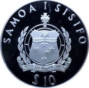 Samoa 10 Tala Protect Our World 1994 Proof KM# 103 PROTECT OUR WORLD 172 W 14 S 1994 coin obverse Samoa 10 Tala Protect Our World 1994 Proof KM# 103 PROTECT OUR WORLD 172 W 14 S 1994 coin obverse