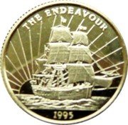 Samoa 10 Tala The Endeavour 1995 Proof KM# 144 THE ENDEAVOUR 1995 coin reverse Samoa 10 Tala The Endeavour 1995 Proof KM# 144 THE ENDEAVOUR 1995 coin reverse