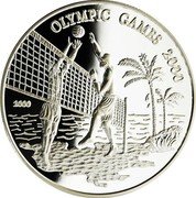 Samoa 10 Tala XXVII summer Olympic Games 2000 Proof KM# 129 OLYMPIC GAMES 2000 2000 coin reverse Samoa 10 Tala XXVII summer Olympic Games 2000 Proof KM# 129 OLYMPIC GAMES 2000 2000 coin reverse