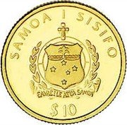 Samoa 10 Tala John F. Kennedy 2003 Proof KM# 162 SAMOA I SISIFO $10 coin obverse Samoa 10 Tala John F. Kennedy 2003 Proof KM# 162 SAMOA I SISIFO $10 coin obverse