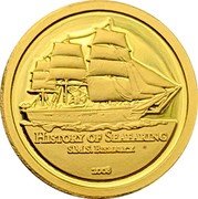 Samoa 10 Tala S.M.S. Bismarck 2008 Proof KM# 183 HISTORY OF SEAFARING S.M.S. BISMARCK 2008 coin reverse Samoa 10 Tala S.M.S. Bismarck 2008 Proof KM# 183 HISTORY OF SEAFARING S.M.S. BISMARCK 2008 coin reverse