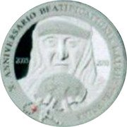 Samoa 10 Tala Mother Teresa. 10th Anniversary of Beatificatio 2013 Proof KM# 225 10TH ANNIVERSARIO BEATIFICATIONE MATER TERESIA 2003 2013 coin reverse
