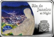 Samoa 10 Tala Night city. Rio de Janeiro 2015 Proof KM# 277 RIO DE JANEIRO AT NIGHT coin reverse Samoa 10 Tala Night city. Rio de Janeiro 2015 Proof KM# 277 RIO DE JANEIRO AT NIGHT coin reverse