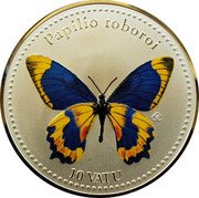 Vanuatu 10 Vatu Papilio Toboroi 2006 KM# 45 PAPILIO TOBOROI 10 VATU coin reverse Vanuatu 10 Vatu Papilio Toboroi 2006 KM# 45 PAPILIO TOBOROI 10 VATU coin reverse