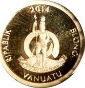 Vanuatu 10 Vatu (Bastille Day) 2014 RIPABLIK BLONG VANUATU coin obverse Vanuatu 10 Vatu (Bastille Day) 2014 RIPABLIK BLONG VANUATU coin obverse