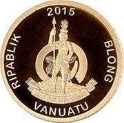 Vanuatu 10 Vatu (London Eye) KM# 131 2015 RIPABLIK BLONG VANUATU coin obverse