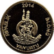 Vanuatu 10 Vatu Neuschwanstein Castle in Hohenschwangau 2014 Proof LONG GOD YUMI STANAP RIPABLIK BLONG VANUATU 2014 coin obverse Vanuatu 10 Vatu Neuschwanstein Castle in Hohenschwangau 2014 Proof LONG GOD YUMI STANAP RIPABLIK BLONG VANUATU 2014 coin obverse