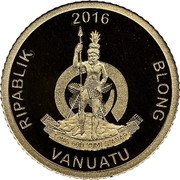 Vanuatu 10 Vatu Olympiastadion in Munich 2016 Proof LONG GOD YUMI STANAP RIPABLIK BLONG VANUATU 2016 coin obverse Vanuatu 10 Vatu Olympiastadion in Munich 2016 Proof LONG GOD YUMI STANAP RIPABLIK BLONG VANUATU 2016 coin obverse