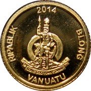 Vanuatu 10 Vatu (Statue Of Liberty in New York City) LONG GOD YUMI STANAP RIPABLIK BLONG VANUATU 2014 coin obverse Vanuatu 10 Vatu (Statue Of Liberty in New York City) LONG GOD YUMI STANAP RIPABLIK BLONG VANUATU 2014 coin obverse