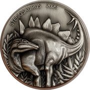 Vanuatu 10 Vatu (Stegosaurus) STEGOSAURUS 2023 coin reverse Vanuatu 10 Vatu (Stegosaurus) STEGOSAURUS 2023 coin reverse