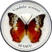 Vanuatu 10 Vatu (Vindula Arsinoe) VINDULA ARSINOE 10 VATU CCC coin reverse Vanuatu 10 Vatu (Vindula Arsinoe) VINDULA ARSINOE 10 VATU CCC coin reverse