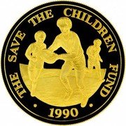 Samoa 100 Tala Save the Children Fund 1990 Proof KM# 81 THE SAVE THE CHILDREN FUND 1990 coin reverse Samoa 100 Tala Save the Children Fund 1990 Proof KM# 81 THE SAVE THE CHILDREN FUND 1990 coin reverse