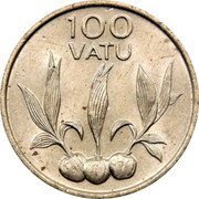 Vanuatu 100 Vatu Sprouting Bulbs 1988 KM# 9 100 VATU coin reverse Vanuatu 100 Vatu Sprouting Bulbs 1988 KM# 9 100 VATU coin reverse