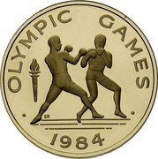 Samoa 1000 Tala Olympic Games. Boxing 1984 Proof KM# 61 OLYMPIC GAMES 1984 ER coin reverse Samoa 1000 Tala Olympic Games. Boxing 1984 Proof KM# 61 OLYMPIC GAMES 1984 ER coin reverse