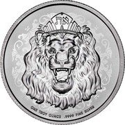 Niue Two Dollars Charles III Roaring Lion 2023  Bullion את GOD IS SPIRIT ONE TROY OUNCE .9999 FINE SILVER coin reverse Niue Two Dollars Charles III Roaring Lion 2023  Bullion את GOD IS SPIRIT ONE TROY OUNCE .9999 FINE SILVER coin reverse