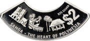 Samoa 2 Tala The Heart of Polynesia 1998 Proof KM# 120 925 SILVER SAMOA - THE HEART OF POLYNESIA coin reverse Samoa 2 Tala The Heart of Polynesia 1998 Proof KM# 120 925 SILVER SAMOA - THE HEART OF POLYNESIA coin reverse