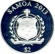Samoa 2 Tala 50 Years of Porsche 911 2013 Proof KM# 249 SAMOA 2013 FA'AVAE I LE ATUA SAMOA $ 2 coin obverse Samoa 2 Tala 50 Years of Porsche 911 2013 Proof KM# 249 SAMOA 2013 FA'AVAE I LE ATUA SAMOA $ 2 coin obverse