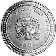 Samoa 2 Tala (Alpha & Omega - Antique) SAMOA 2021 1 TROY OUNCE 999 FINE SILVER 2 TALA coin obverse Samoa 2 Tala (Alpha & Omega - Antique) SAMOA 2021 1 TROY OUNCE 999 FINE SILVER 2 TALA coin obverse