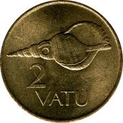 Vanuatu 2 Vatu Shell 1983 KM# 4 2 VATU coin reverse Vanuatu 2 Vatu Shell 1983 KM# 4 2 VATU coin reverse