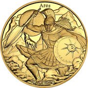 Samoa 20 Cents God of War Ares. Scorpio 2022 20 CENTS ARES coin reverse