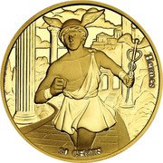 Samoa 20 Cents Hermes & Cancer 2021 HERMES 20 CENTS coin reverse Samoa 20 Cents Hermes & Cancer 2021 HERMES 20 CENTS coin reverse