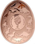 Samoa 20 Cents Microraptor Gui 2022 ELIZABETH II SAMOA 20 CENTS coin obverse Samoa 20 Cents Microraptor Gui 2022 ELIZABETH II SAMOA 20 CENTS coin obverse