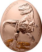 Samoa 20 Cents Tarbosaurus 2022 TARBOSAURUS DINOSAURS IN ASIA 2022 coin reverse Samoa 20 Cents Tarbosaurus 2022 TARBOSAURUS DINOSAURS IN ASIA 2022 coin reverse
