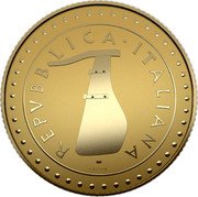Italy 20 Euro (5 Lire Coin Reproduction) REPUBBLICA ITALIANA CASSOL coin obverse Italy 20 Euro (5 Lire Coin Reproduction) REPUBBLICA ITALIANA CASSOL coin obverse