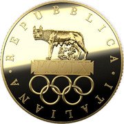 Italy 20 Euro Olympic Heritage. Rome 1960 2023 R Proof REPUBBLICA ITALIANA coin obverse Italy 20 Euro Olympic Heritage. Rome 1960 2023 R Proof REPUBBLICA ITALIANA coin obverse