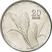 Samoa 20 Sene Tui Atua Tupua Tamasese Efi 2011 KM# 169 20 SENE coin reverse Samoa 20 Sene Tui Atua Tupua Tamasese Efi 2011 KM# 169 20 SENE coin reverse