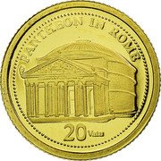 Vanuatu 20 Vatu Pantheon 2009 Proof KM# 60 PANTHEON IN ROME 20 VATU coin reverse Vanuatu 20 Vatu Pantheon 2009 Proof KM# 60 PANTHEON IN ROME 20 VATU coin reverse
