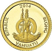 Vanuatu 20 Vatu (Bastille Day) 2014 RIPABLIK BLONG VANUATU LONG GOD YUMI STANAP coin obverse Vanuatu 20 Vatu (Bastille Day) 2014 RIPABLIK BLONG VANUATU LONG GOD YUMI STANAP coin obverse
