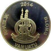 Vanuatu 20 Vatu (Frederic Chopin) RIPABLIK 2014 BLONG LONG GOD YUMI STANAP VANUATU coin obverse Vanuatu 20 Vatu (Frederic Chopin) RIPABLIK 2014 BLONG LONG GOD YUMI STANAP VANUATU coin obverse