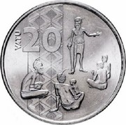 Vanuatu 20 Vatu Village Leaders 2015  KM# 129 20 VATU coin reverse Vanuatu 20 Vatu Village Leaders 2015  KM# 129 20 VATU coin reverse