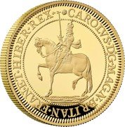 UK 200 Pounds (British Monarchs. Charles I) CAROLVS D G MAGN BRITAN FRAN ET HIBER REX coin reverse