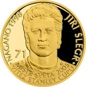 Samoa 25 Dollars (Czech and Czechoslovak Hockey Legends. Jiri Slerg) 71 XP JIRÍ SLEGR NAGANO 1998 MISTR SVETÁ 2005 VÍTĚZ STANLEY CUPU coin reverse Samoa 25 Dollars (Czech and Czechoslovak Hockey Legends. Jiri Slerg) 71 XP JIRÍ SLEGR NAGANO 1998 MISTR SVETÁ 2005 VÍTĚZ STANLEY CUPU coin reverse