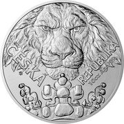 Niue 25 Dollars (Czech Lion. Crown) ČESKÁ REPUBLIKA 10OZ AG 999 coin reverse Niue 25 Dollars (Czech Lion. Crown) ČESKÁ REPUBLIKA 10OZ AG 999 coin reverse