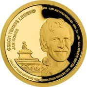 Samoa 25 Dollars (Czech Tennis Legends. Jan Kodesh) CZECH TENNIS LEGEND JAN KODES MD coin reverse Samoa 25 Dollars (Czech Tennis Legends. Jan Kodesh) CZECH TENNIS LEGEND JAN KODES MD coin reverse