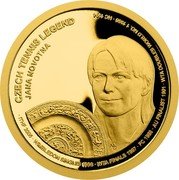 Samoa 25 Dollars (Czech tennis legends. Jana Novotna) CZECH TENNIS LEGEND JANA NOVOTNA coin reverse Samoa 25 Dollars (Czech tennis legends. Jana Novotna) CZECH TENNIS LEGEND JANA NOVOTNA coin reverse
