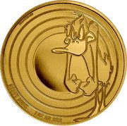Samoa 25 Dollars Daffy Duck 2022 TM & © WBEI (S22) DAFFY DUCK 1 OZ AU .999 coin reverse Samoa 25 Dollars Daffy Duck 2022 TM & © WBEI (S22) DAFFY DUCK 1 OZ AU .999 coin reverse