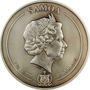 Samoa 25 Dollars (Easter Island 300 Years) SAMOA 1 KG AG 999 IRB 25 DOLLARS coin obverse Samoa 25 Dollars (Easter Island 300 Years) SAMOA 1 KG AG 999 IRB 25 DOLLARS coin obverse