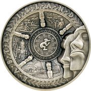 Samoa 25 Dollars (Easter Island 300 Years) R A P A N U I 3 0 0 Y E A R S E A S T E R I S L A N D 2022 coin reverse Samoa 25 Dollars (Easter Island 300 Years) R A P A N U I 3 0 0 Y E A R S E A S T E R I S L A N D 2022 coin reverse